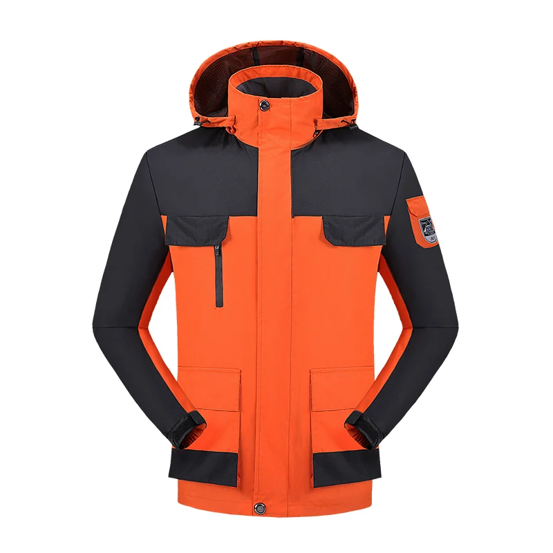 

Spring Autumn Men Jacket Women New Clothing Thin Hooded Assault Suit Windproof Waterproof Mountaineering Suit Couple Coat Zipper