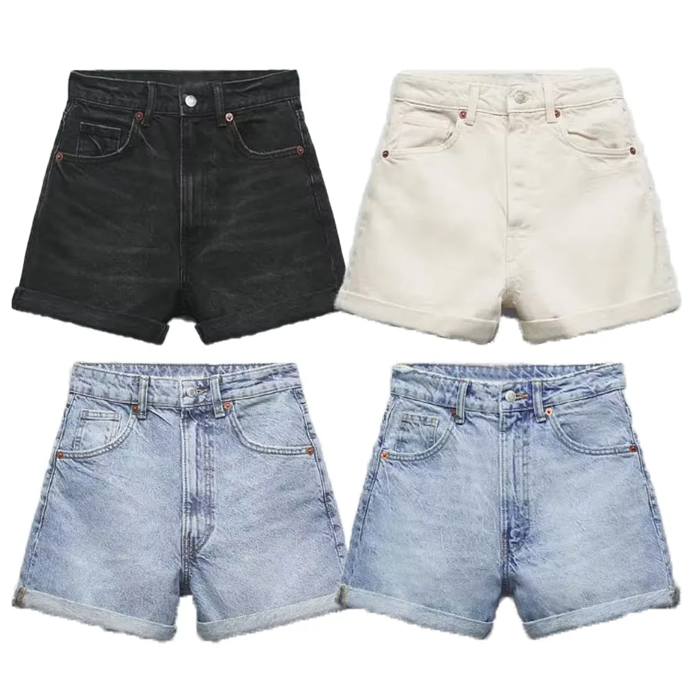 

Летние Новые Модные женские универсальные свободные и удобные джинсовые шорты с высокой талией в стиле ретро