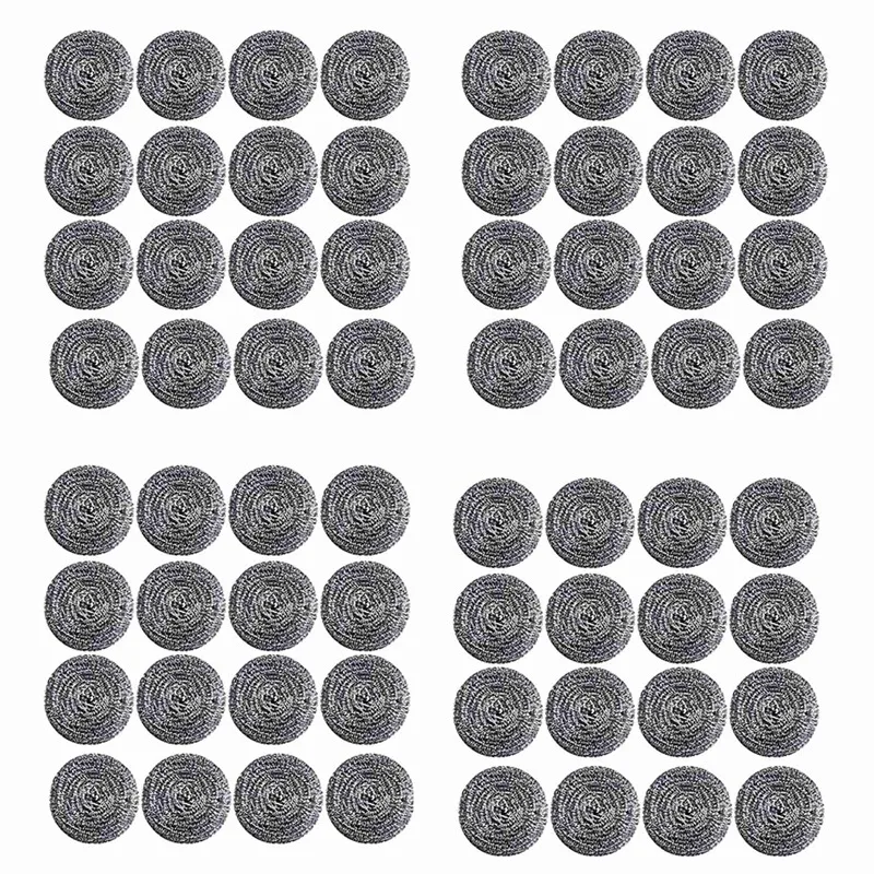 

64 шт., губки из нержавеющей стали для удаления ржавчины