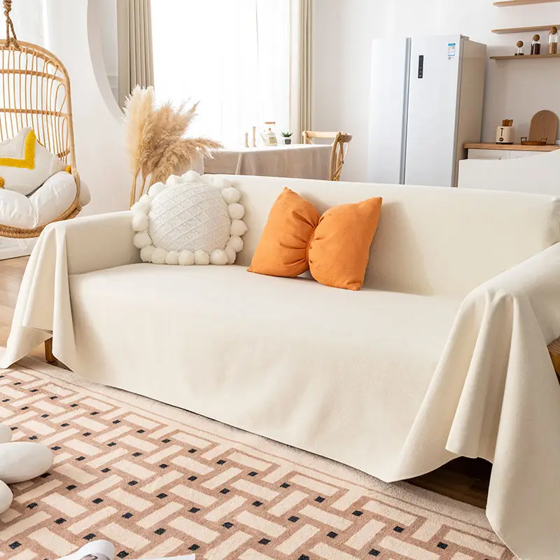 

Чехлы для диванов, кремовые однотонные чехлы для диванов, Защитные чехлы для диванов против кошачьих царапин и мочеиспускания, оптом