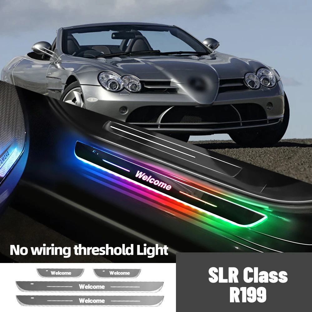 Для Mercedes Benz SLR Class R199 2004-2010 автомобильный порог индивидуальный логотип