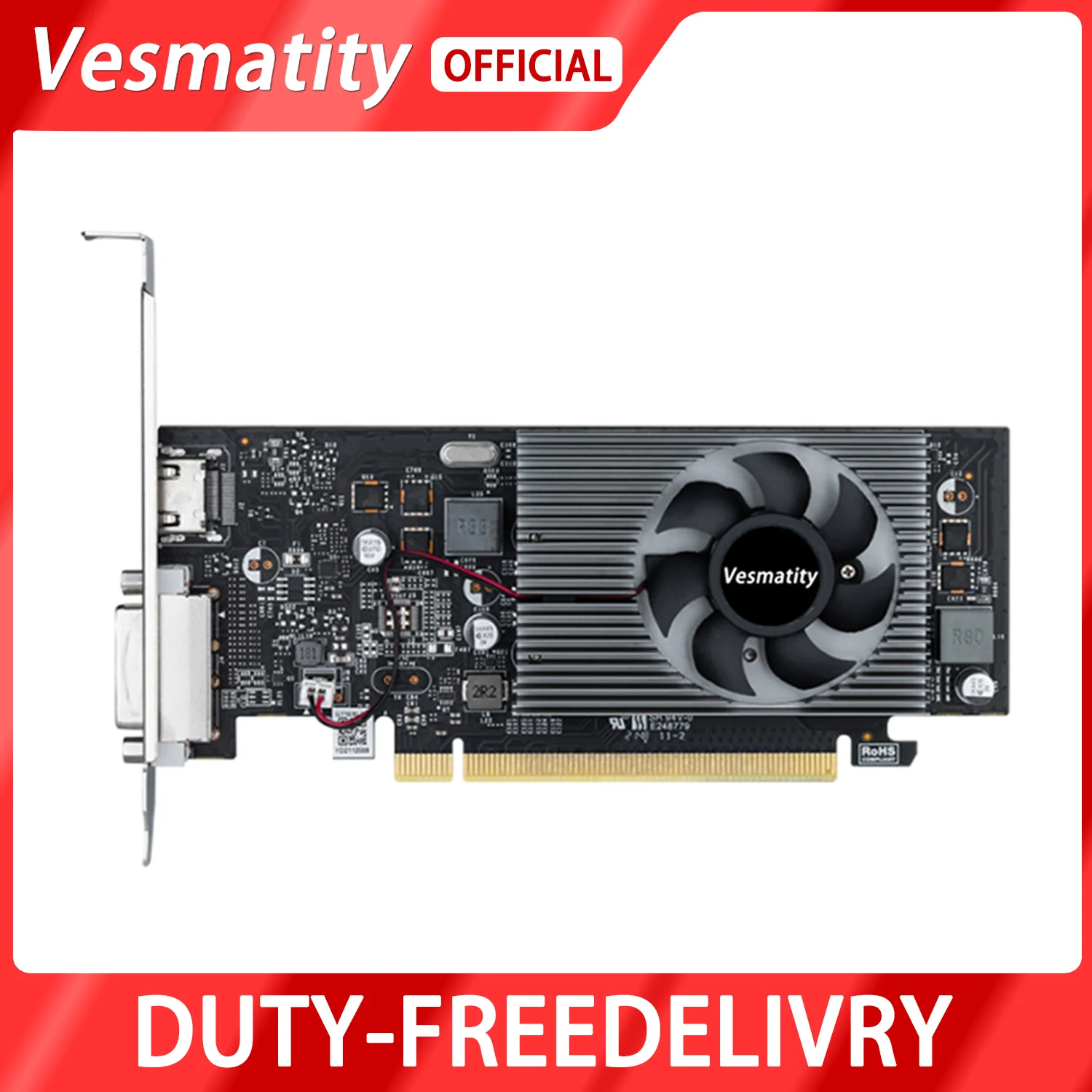 Full New NVIDIA Graphic Card GT 1030 GDDR5 2G Computer 64bit Nvidia GPU Desktop Video Card Gaming DVI
