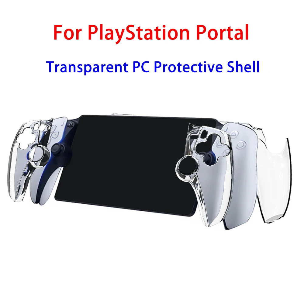 

For PlayStation Portal Remote Play Console Transparent PC Protective Shell For PS5 Streaming Handheld Split Crystal Shell