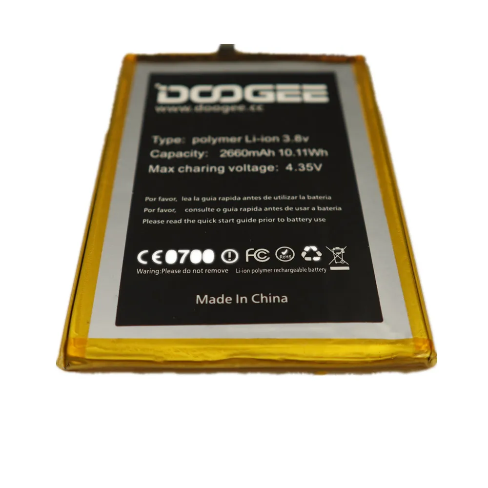 2023 год 100% оригинальный аккумулятор Для Doogee F5 2660 мАч запасные части для смартфонов
