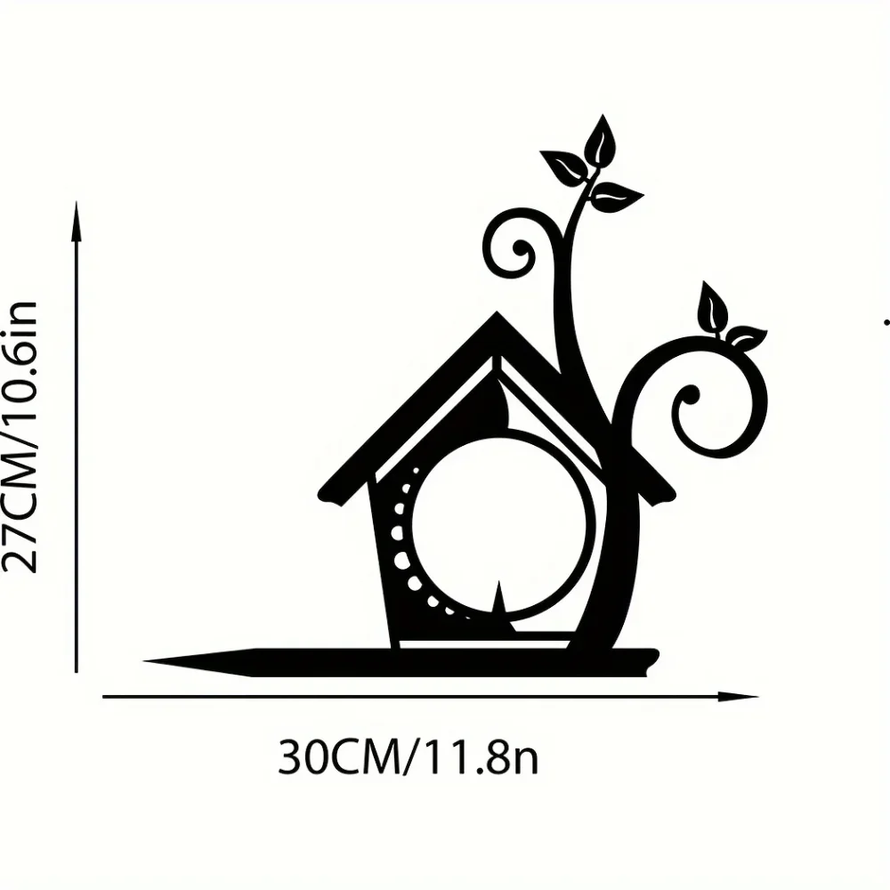 Металлическая Кормушка Для Птиц Садовый Декор Зеркальная Отделка Диспенсер