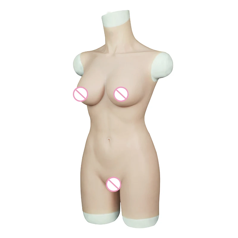 Silicone Bodysuit C Cup Half Length Suitable for Crossdresser Transgender Cosplay Stage and Cosplay Costumes
