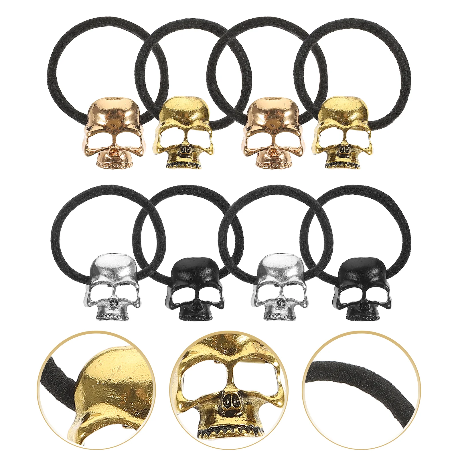 

8 Pcs Hair Ties Novelty Bands Accessories Seamless Elastic Accessory Miss