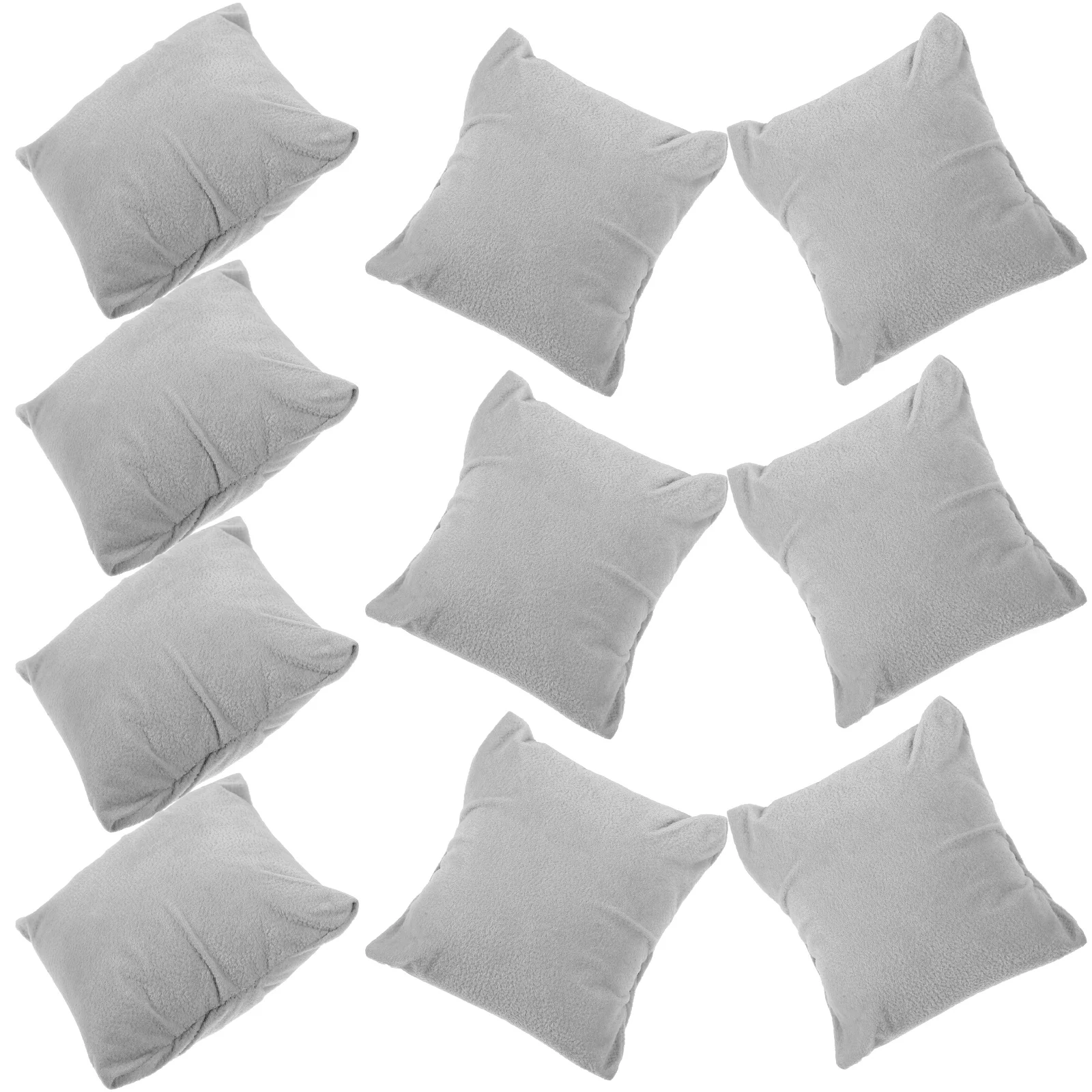 

10 Pcs Watch Cushions Small Pillow Sponge Display Pillows Jewelry Velvet Bangle