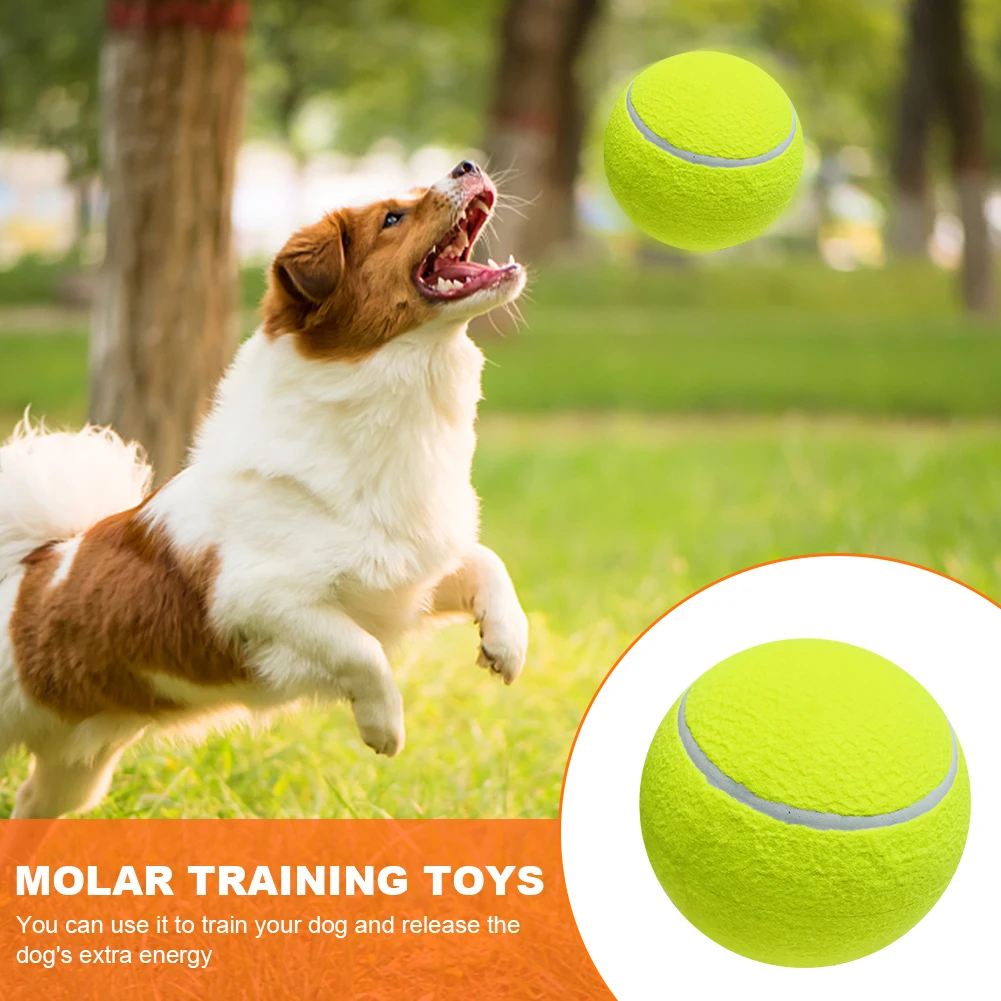 

9,5 дюймовый собачьи молярные игрушки мяч устойчивый к укусам резиновый интерактивный надувной мяч износостойкий большой размер портативный для больших домашних животных