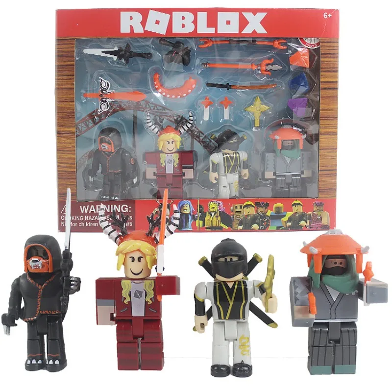 4 шт. модель игрового персонажа Roblox с аксессуарами коллекция кукол мемориальный
