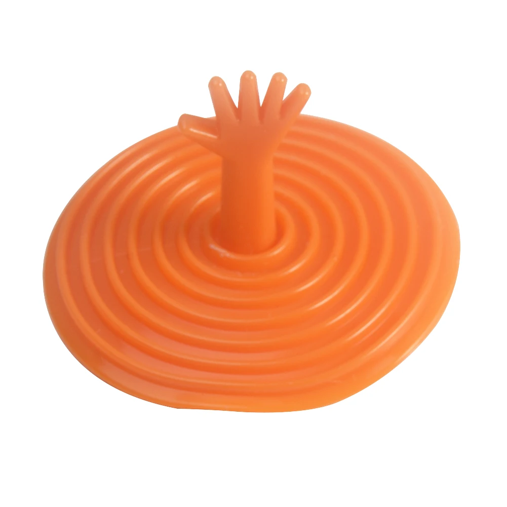 

Washroom Lovely Household Hand Shape Water Bathroom Kitchen Rubber Bathtub Stop Accessories Sink Plug