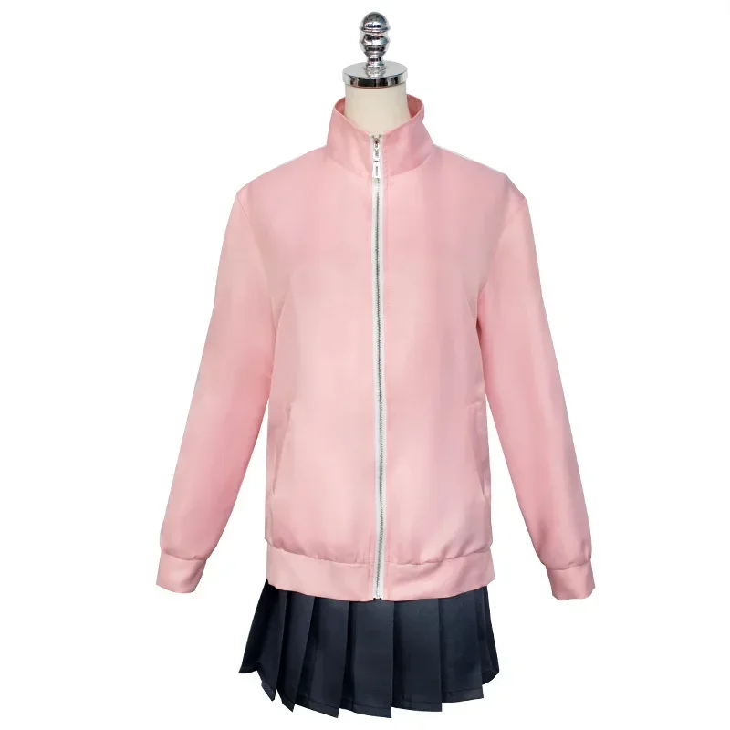 Cosbao Bocchi The Rock Gotou Hitori Косплей Костюм JK Униформа Розовая Куртка Юбка Парик Аниме Cos