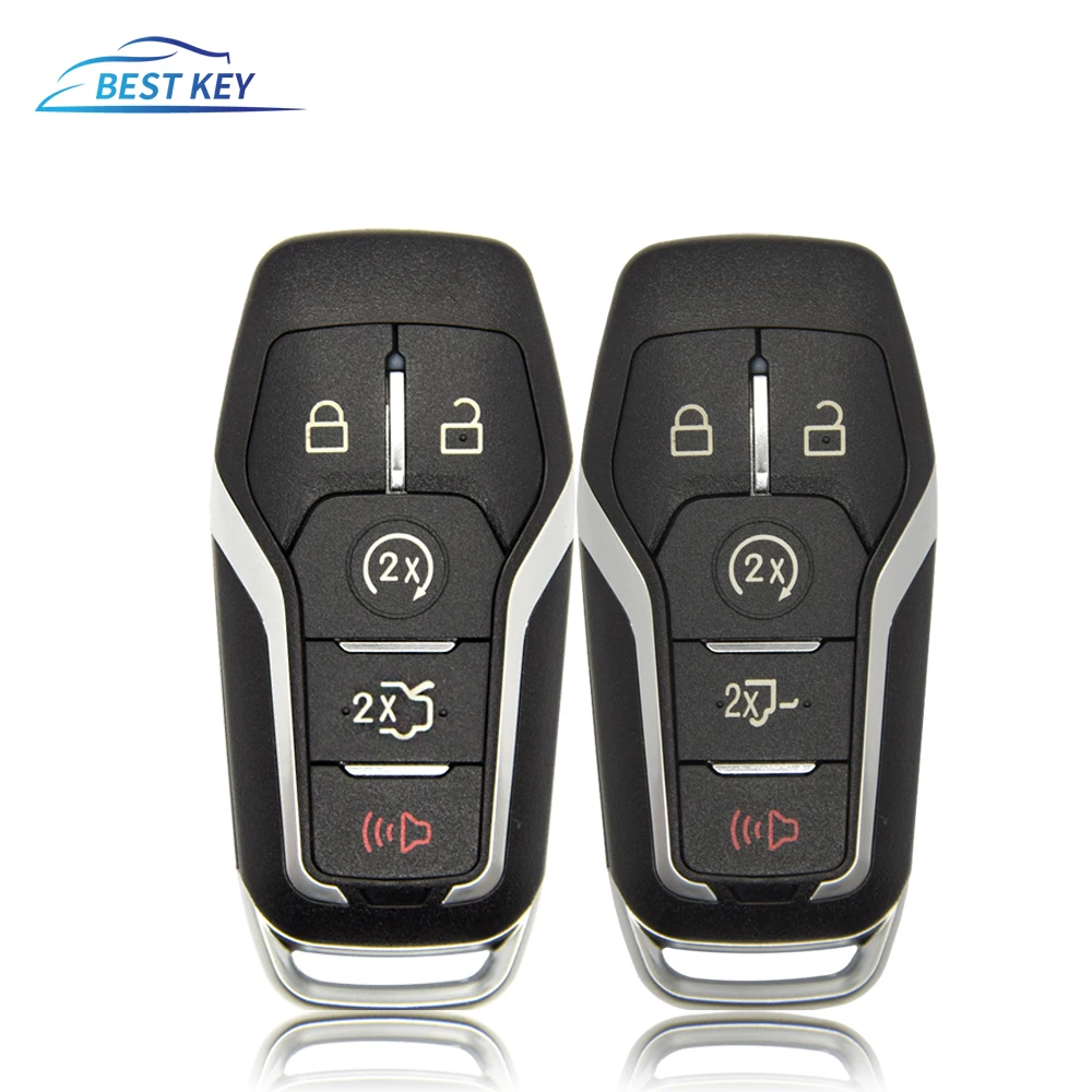 

BEST KEY Remote Key Shell Car HU101 Blade Fob 4/5 Buttons CaseFor Ford Mustang Edge Explorer Fusion Mondeo Kuka 2015 2016 2017