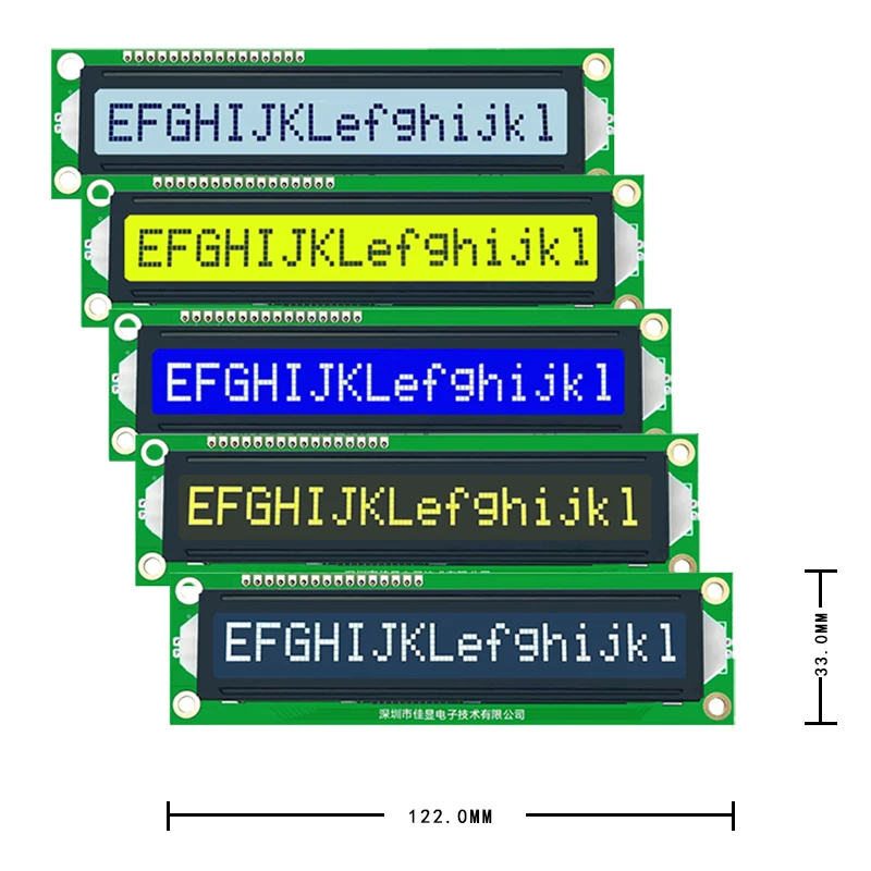 16x 1 ЖК-дисплей 16pin 1601 большой символьный ЖК-экран STN желтый синий серый FSTN белый