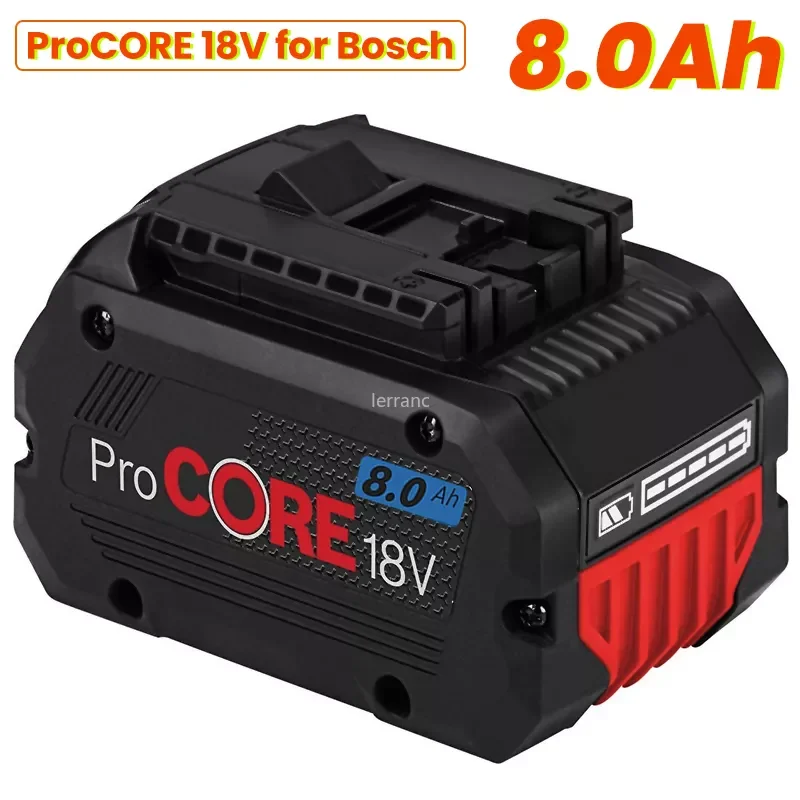 

18V 8000mAh ProCORE Replacement Battery for Bosch 18V Professional System Cordless Tools BAT609 BAT618 GBA18V80 21700 Cell