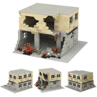 moc military ruin swat weapons building blocks figures accessories shooting training base army soldiers parts bricks kids toys