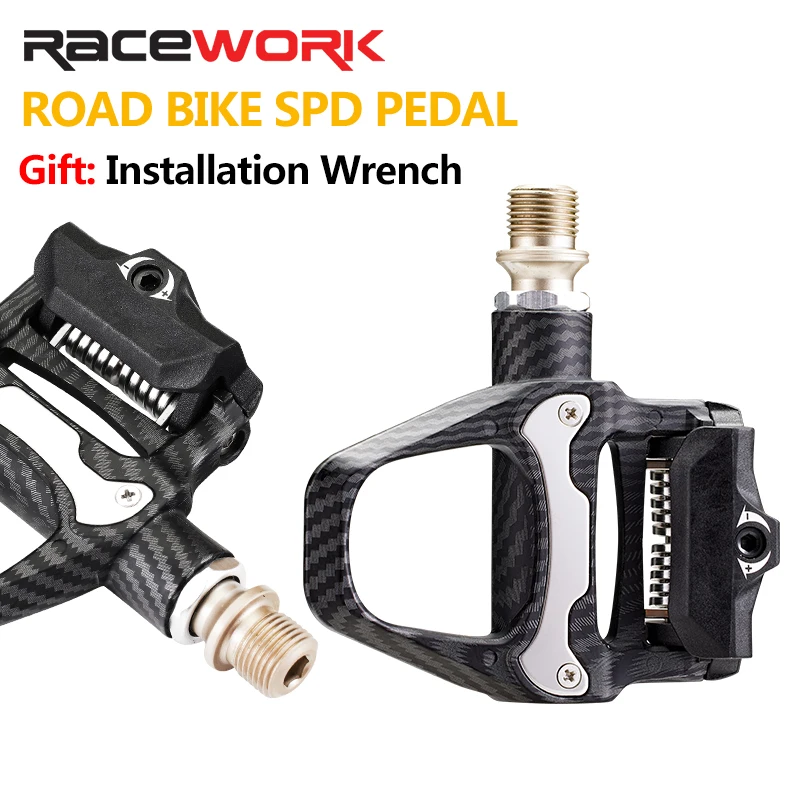 Велосипедная педаль RACEWORK самоблокирующиеся педали из углеродного волокна с