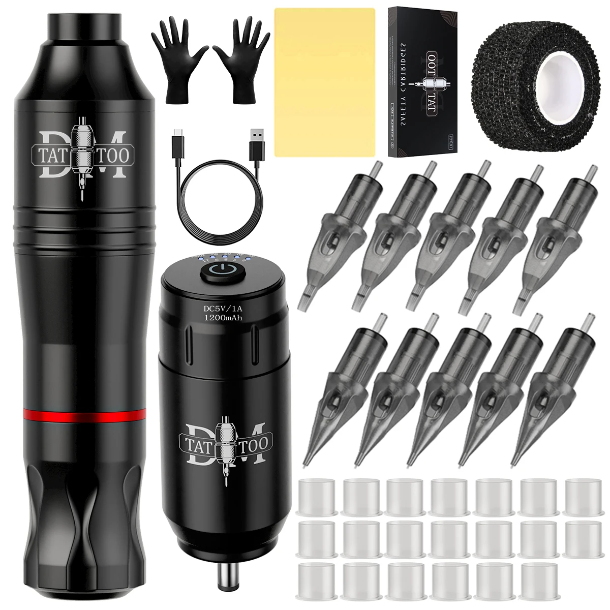 Набор для тату-машинки беспроводной 1200 мАч