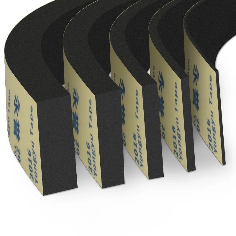 סרט ספוג דביק עצמי מגומי עם דבק חד צדדי EVA פום שחור אנטי-התנגשות חותם גומי רוחב 10-50 מילימטר עבה 1-5 מילימטר