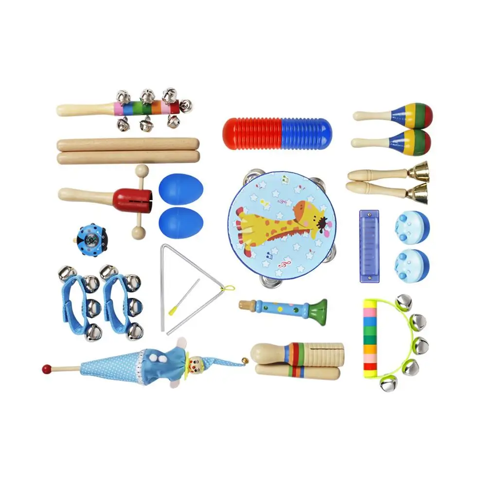 

NEW 22-Piece Set Musical Instruments Early Education Enlightenment Instrument for Children Hands Sensing Practice