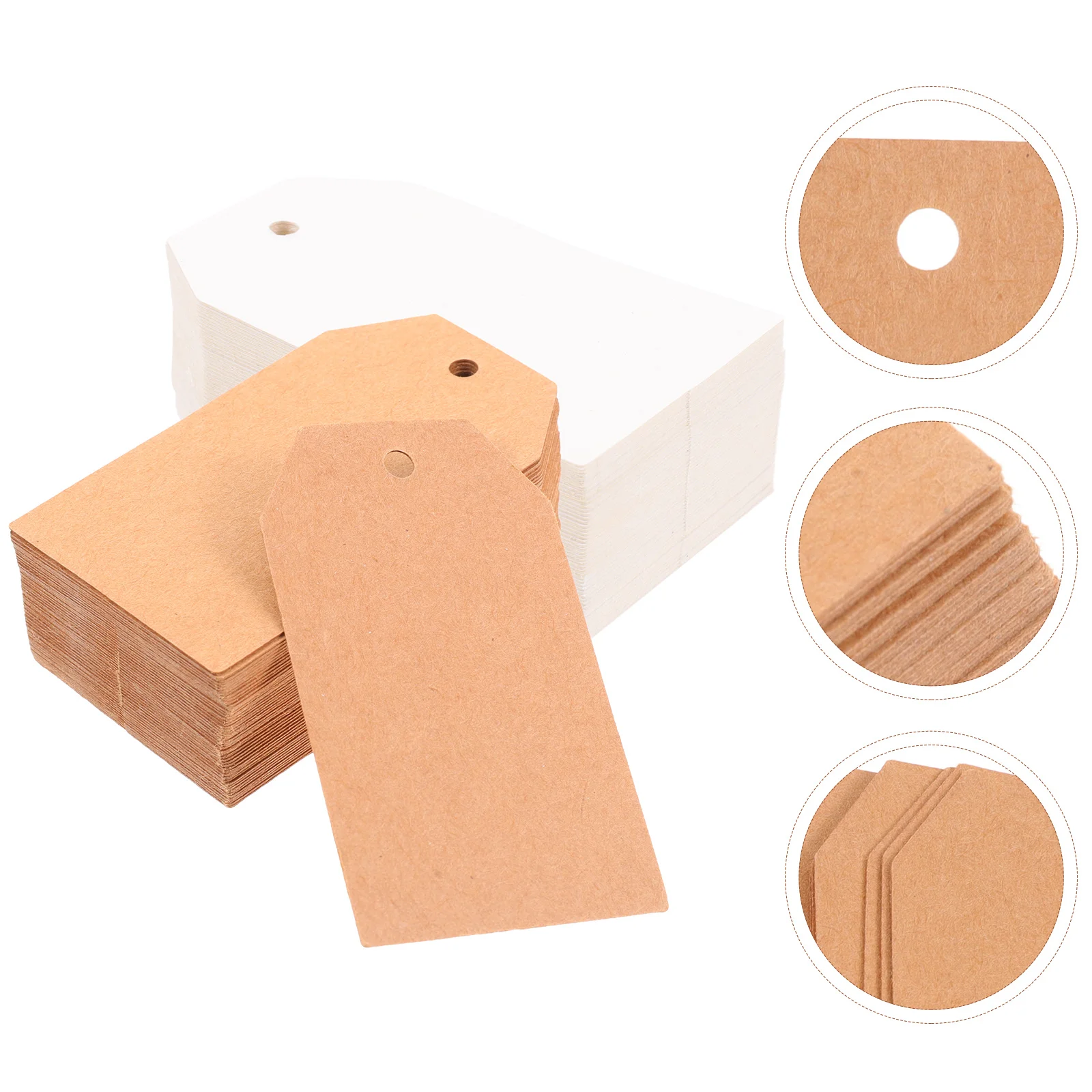 

200pcs Practical Luggage Label Gift Tags Craft Paper Gift Tags Tags Stocking Name Tags Blank Jewelry Paper Tags Blank Tags