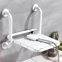folding toilet seat shower chair bathroom handicap wall mounted shower chair white bathroom sillas plegables home improvement