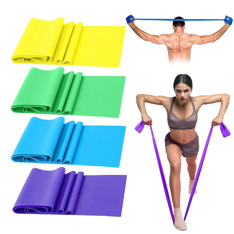 

Resistance Bands Set 4 Resistance Levels Elastic Exercise Workout Bands Recover Physical Therapy Rehab Strength Training Fitness