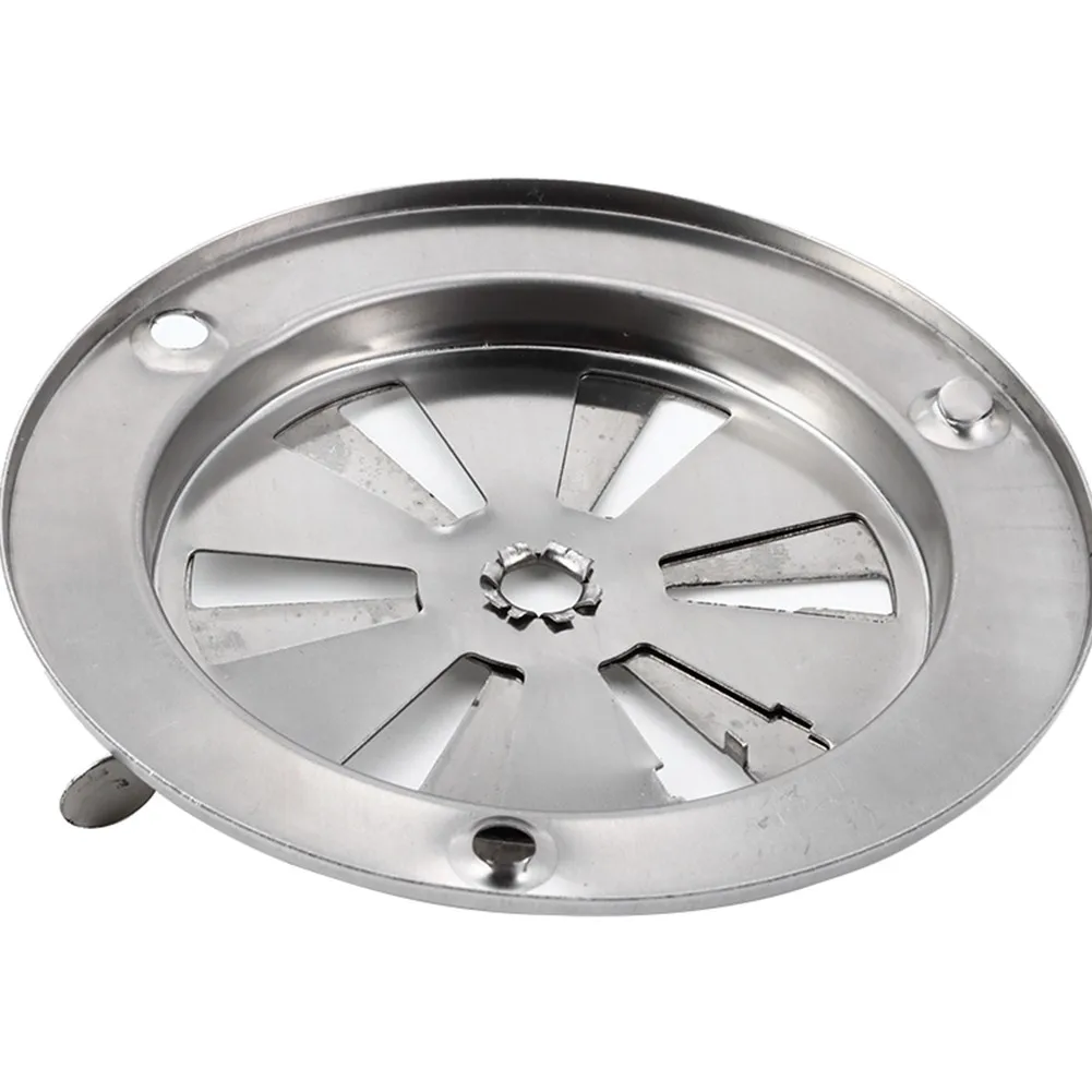 

95mm Stainless Steel BBQ Grill Smoker Exhaust Vent Stove Air Vent Damper Replacement Parts For Airflow Control
