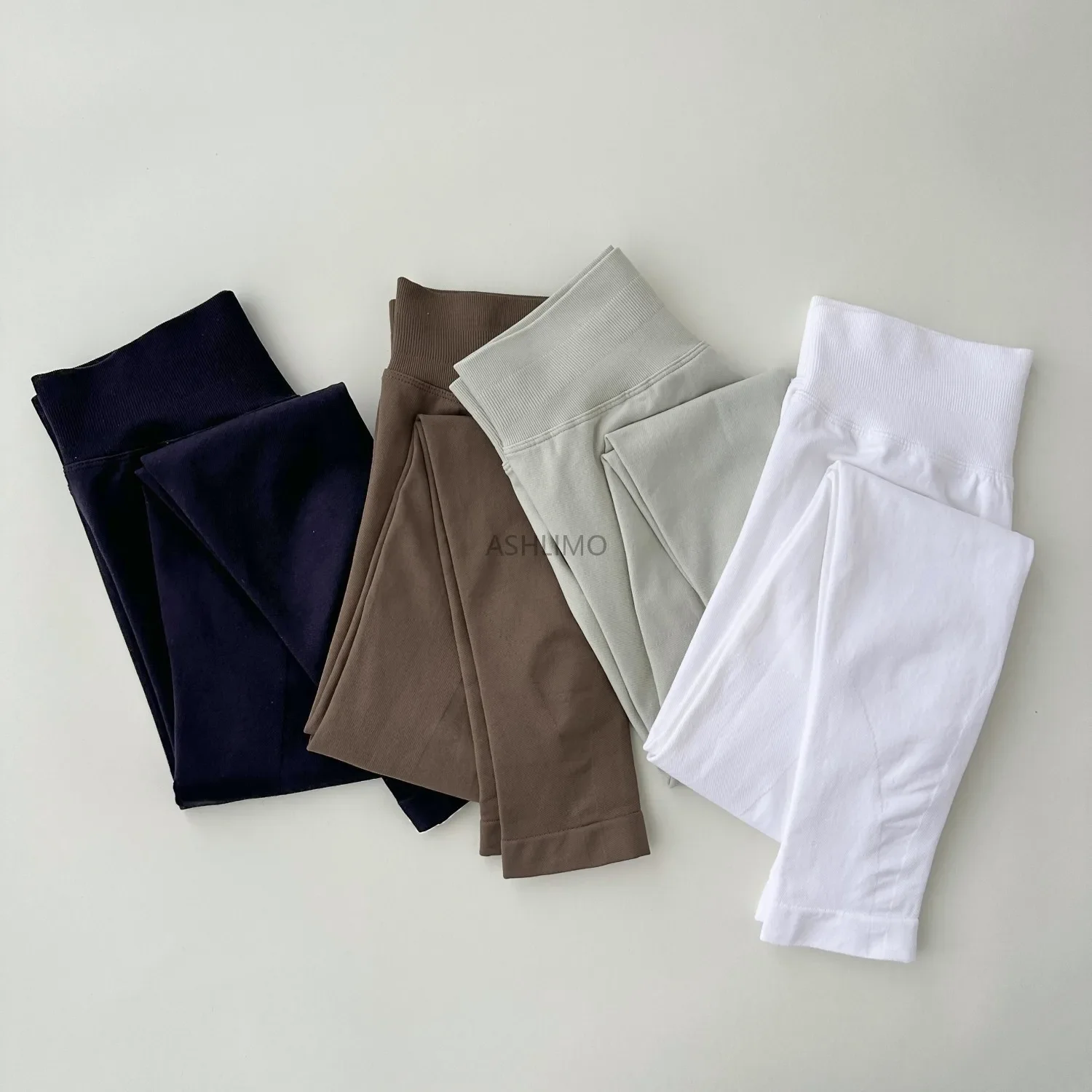 ASHLIMO Бесшовные леггинсы для йоги из спандекса