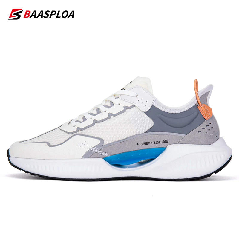 2023 Baasploa Men Running Shoes New Spring Mesh Breathable Sport Shoes Fashion Lightweight Men Sneakers Non-Slip Free Shipping
