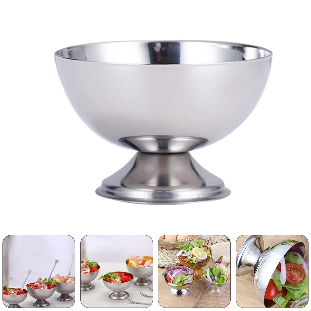 

Cups Dessert Cup Dishes Footed Metal Bowl Serving Yogurt Seasoning Bowls Sundae Parfait Appetizer Mousses Shooters Shooter