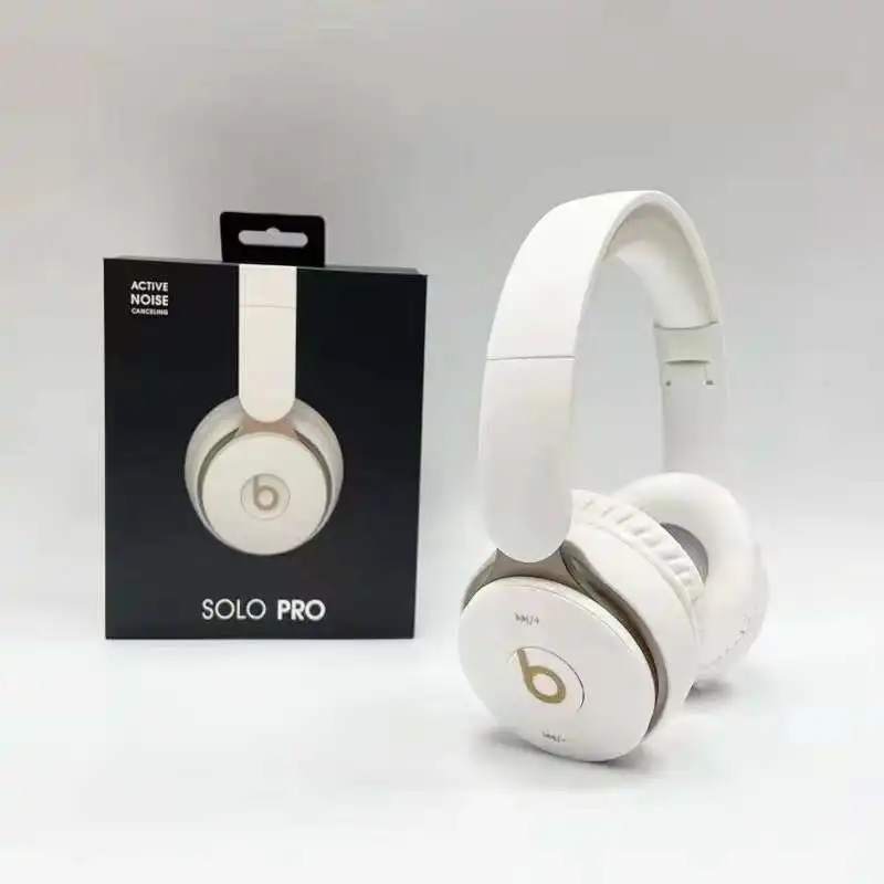 Beats Solo Pro Noise Cancelling Wireless Bluetooth ANC Headphones Gaming Sport Headset Foldable Earphone Handsfree Mic