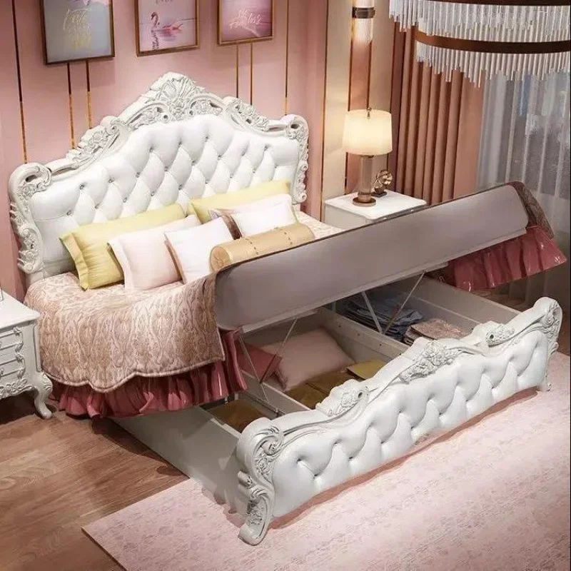 Минималистичная двойная французская спинка для девушек розовая рамка белая