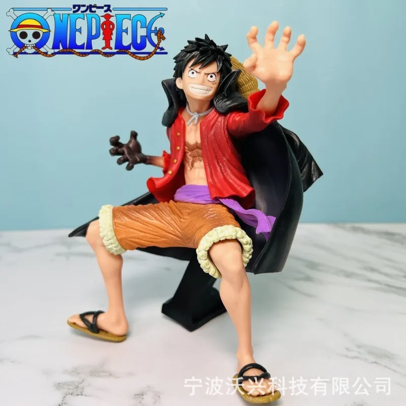 

20cm One Piece Monkey D Luffy Figure Ghost Island Battle Suit Wano Country Koa Art King Anime Action Pvc Model Kids Toys Gift