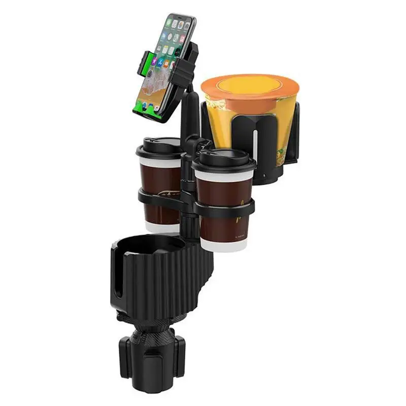 

Cup Holder Expander For Car Adjustable Rotatable Drink Bottle Organizer Automotive Phone Mount Cup Holder Interior Decor