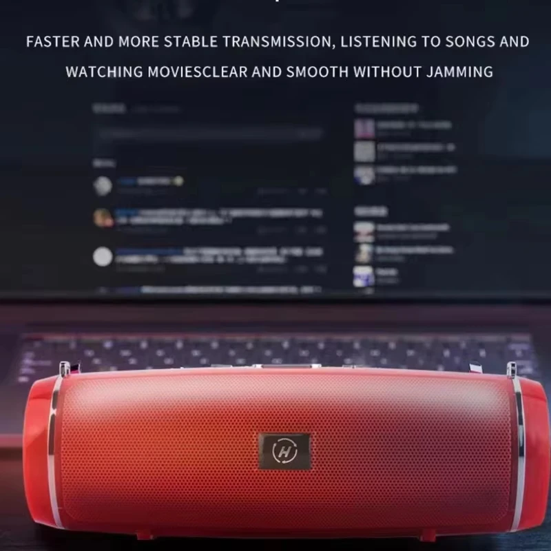 Фото Портативная Bluetooth-колонка Lenovo Outdoor IPX7, водонепроницаемая, 200 Вт, HIFI, стерео сабвуфер, FM-радио, TF, Boom Box №2