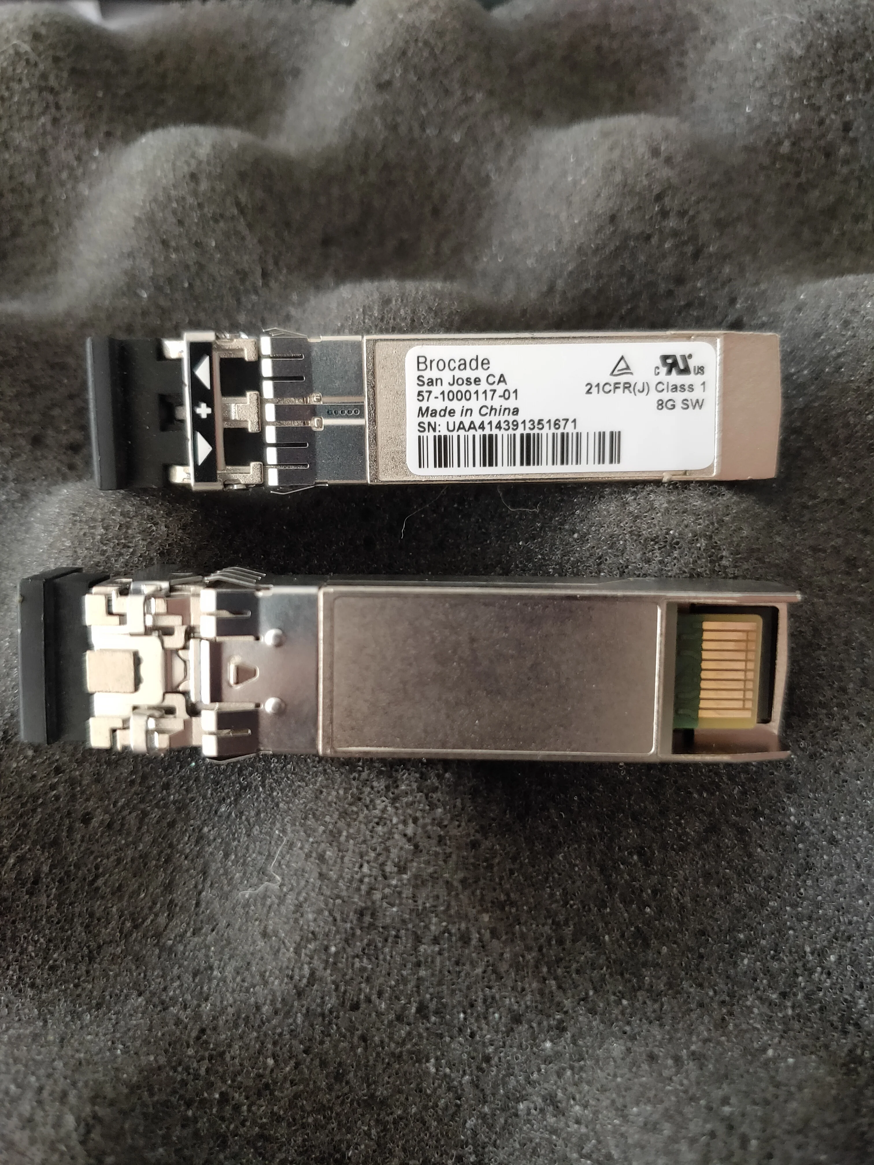 Brocade SFP 8g Module 57-1000117-01 850NM 8G SW Switch Port Module/Fibre Channel Card Module