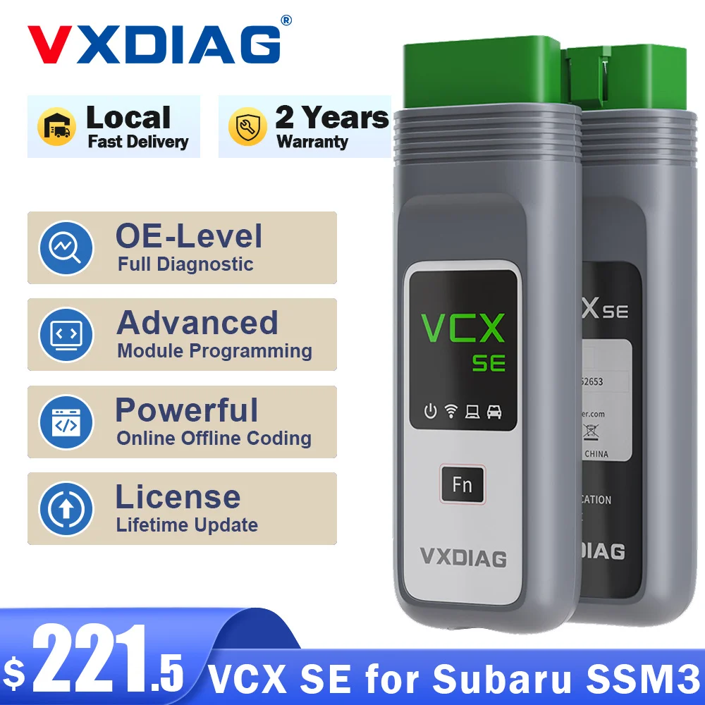 

VXDIAG VCX SE для Subaru SSM3 Car OBD2 OEM полный диагностический сканер системы SAE J2534 Программирование смарт-ключей Программирование кодирование пожизненное обновление