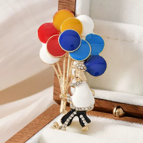 Многоцветная брошь-клоун с кристаллами для забавной коллекции, эмалированные ходячие Джокеры, ювелирные булавки, подарок