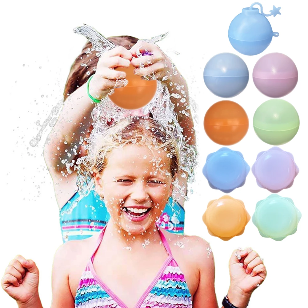 

1/4pcs Water Bomb Splash Waterfall Balls Reusable Water Balls Silicone Outdoor Pool Beach Play Party Favors Water Fight Games