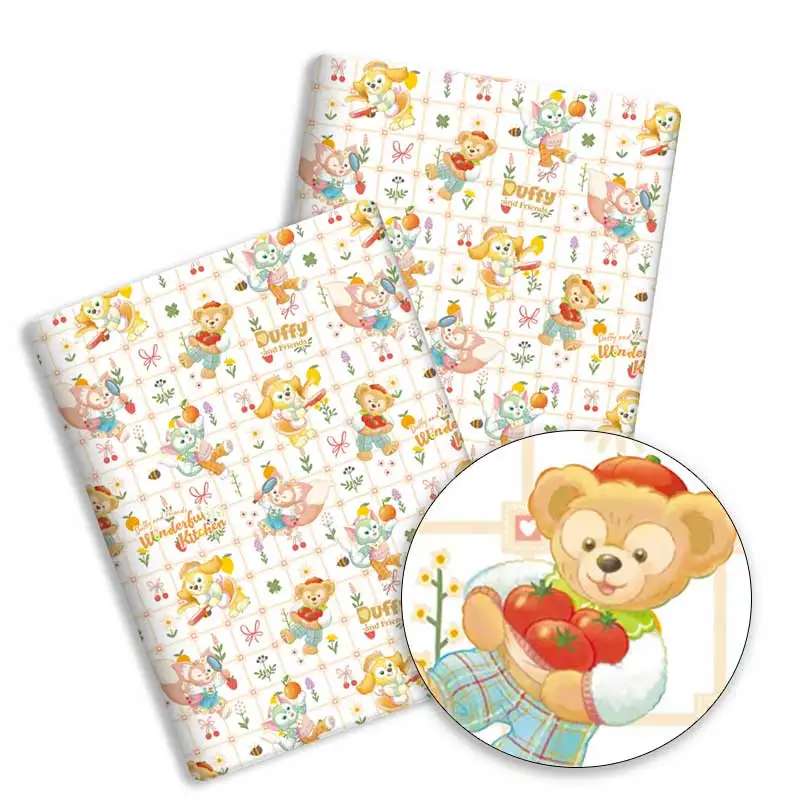 Ткань Диснея 140x50 см хлопчатобумажная ткань с героями мультфильмов лоскутная