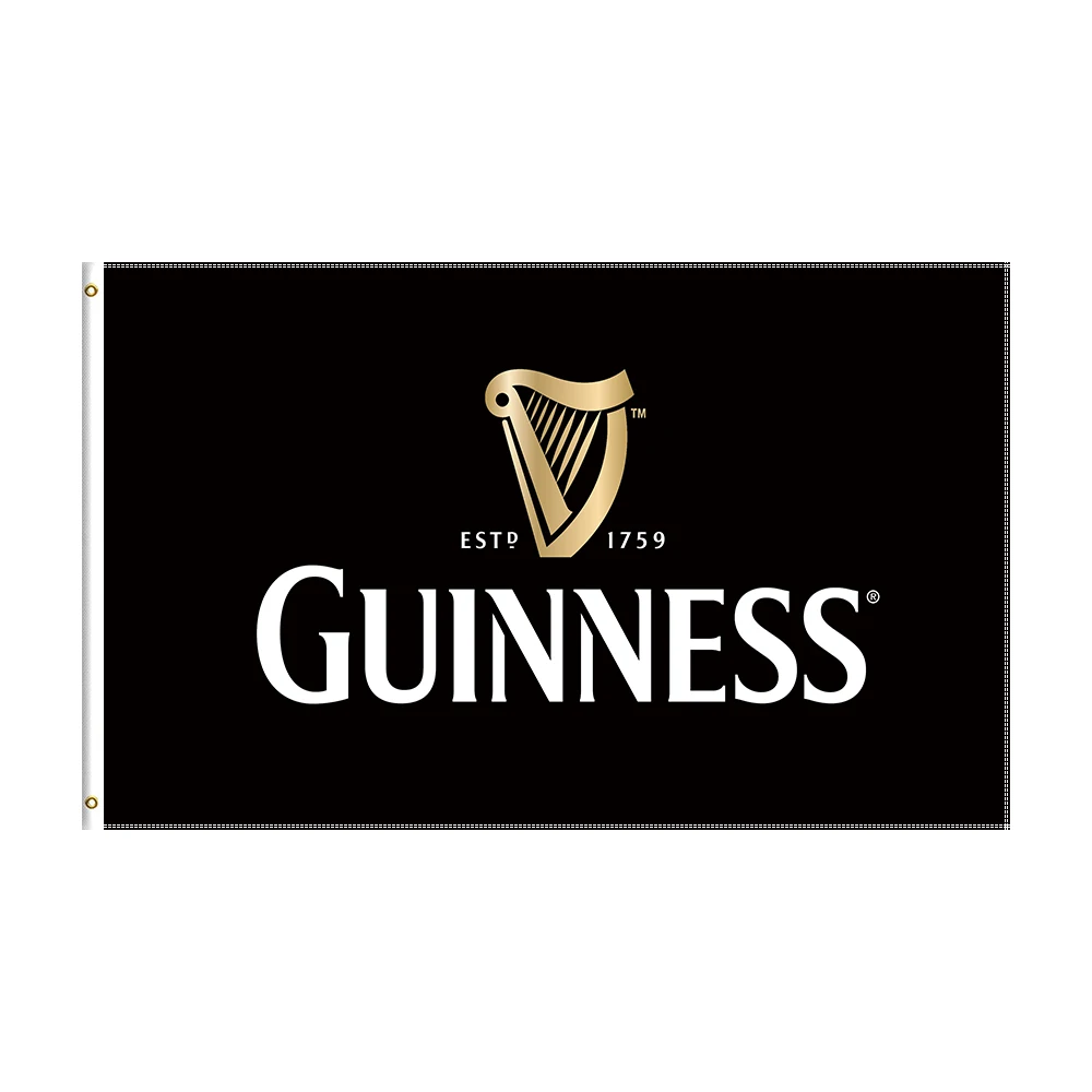 

3x5 Guinness Flag Polyester Printed Alcohol Banner For Decor 1