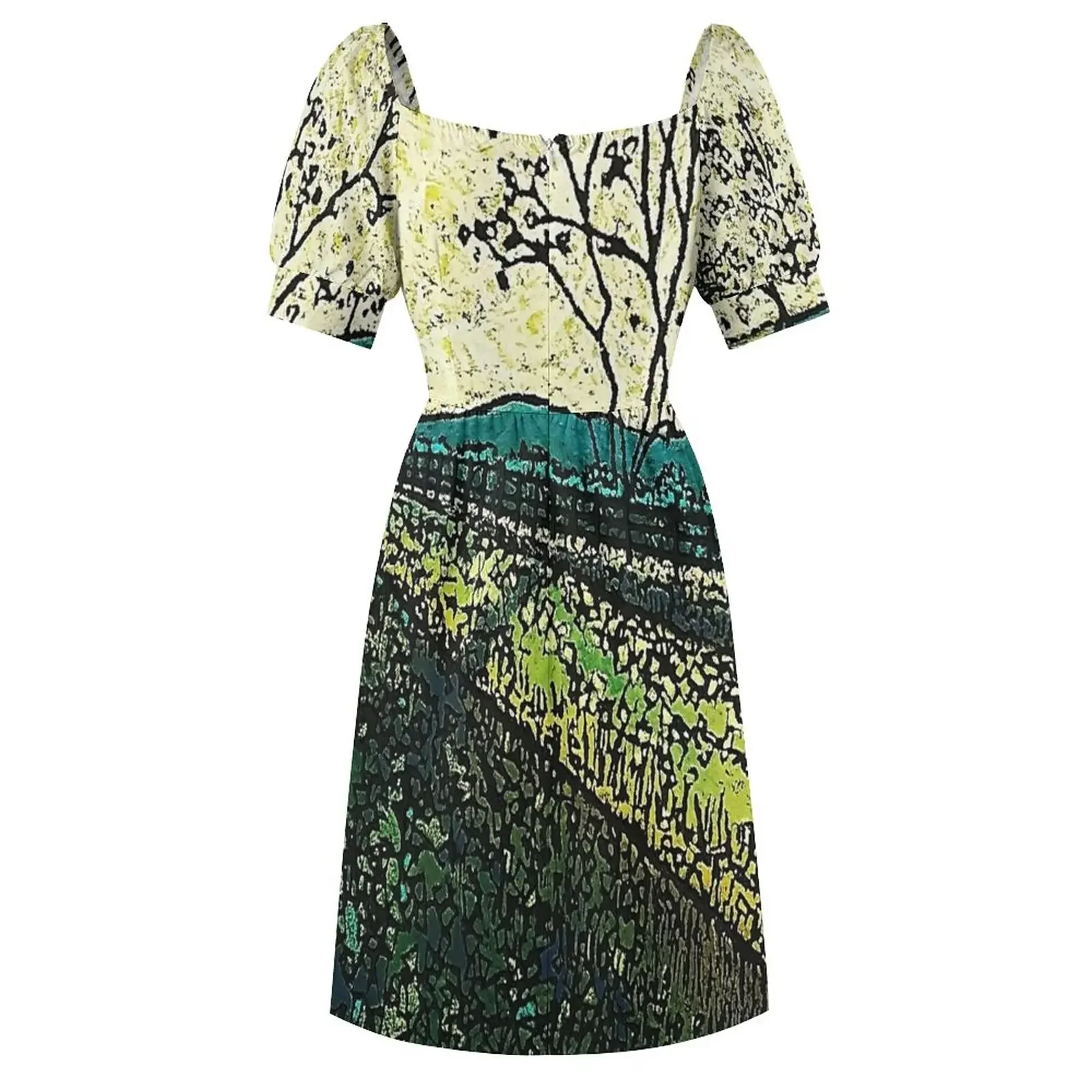 Chartreuse and Teal от Merideth Young Платье с короткими рукавами Свадебные платья для женщин