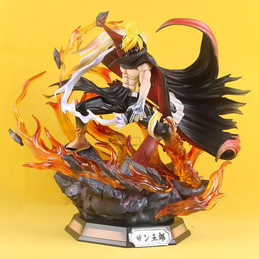 

Anime 36cm One Piece Figure Sanji Gk Invisible Black Luminous Statue Model Decoration Action Figurine Pvc Model Toy For Children