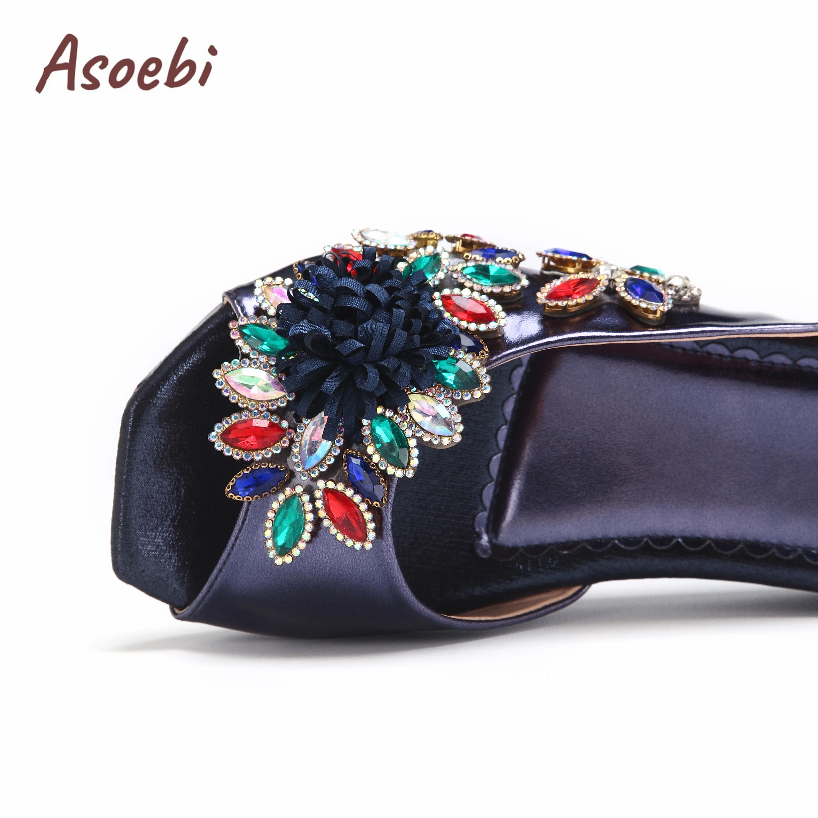 Туфли женские на танкетке голубые с мокрым носком в комплекте сумкой для