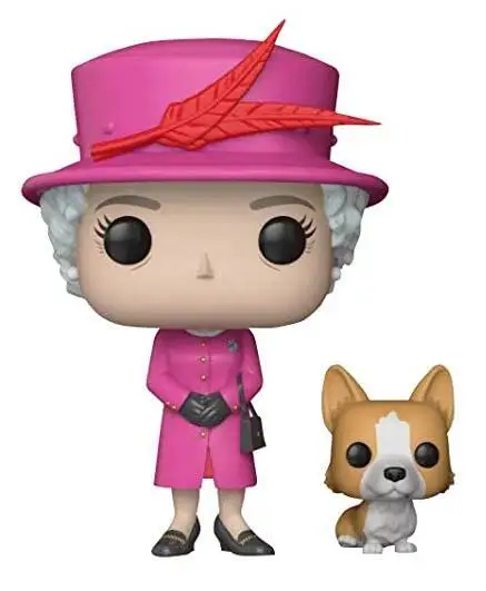 

UK Queen Elizabeth II with Kirky Vinyl Figure Model Toys