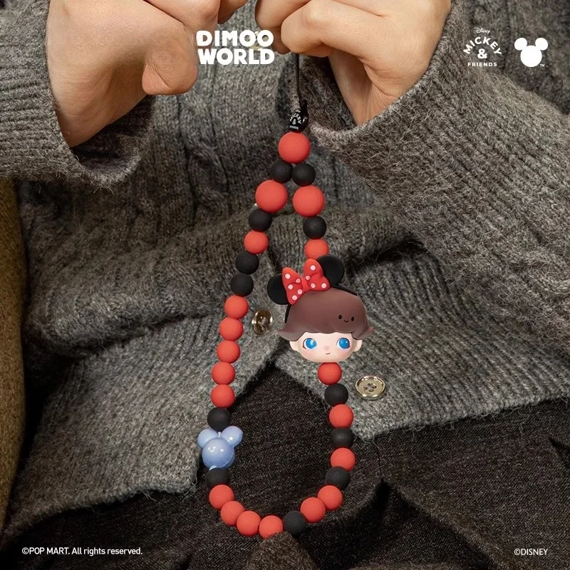 Фото В наличии Новый Dimoo World Phone Charm Series Слепая коробка Dimoo ТВ-шоу Аниме Фигурка Mystery Box Мультфильм Модные игрушки-подвески №1