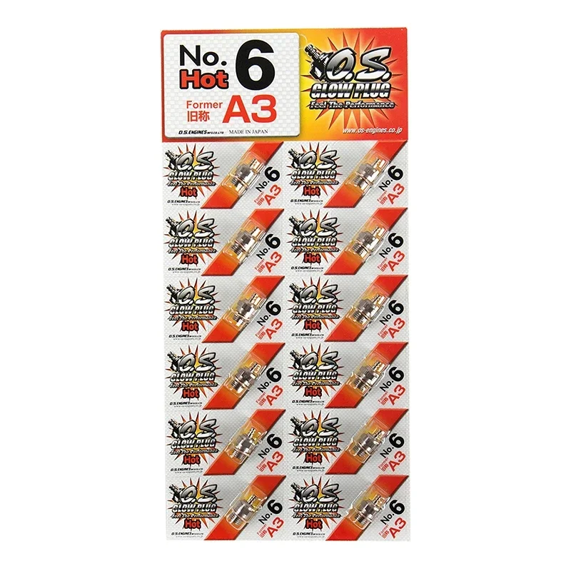 Радиоуправляемые детали Свеча накаливания OS Former A3 No6 # 6 стандартная свеча для
