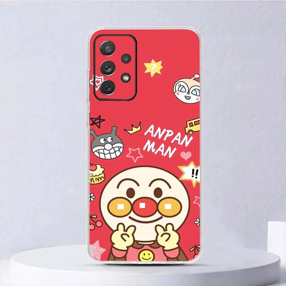 Чехол для телефона Cute Cartoon A-Anpanman Samsung Galaxy A31 A33 A52 A13 A02 A53 A50 A73 A72 A40 A20 A23 A54 A14 A34 задняя