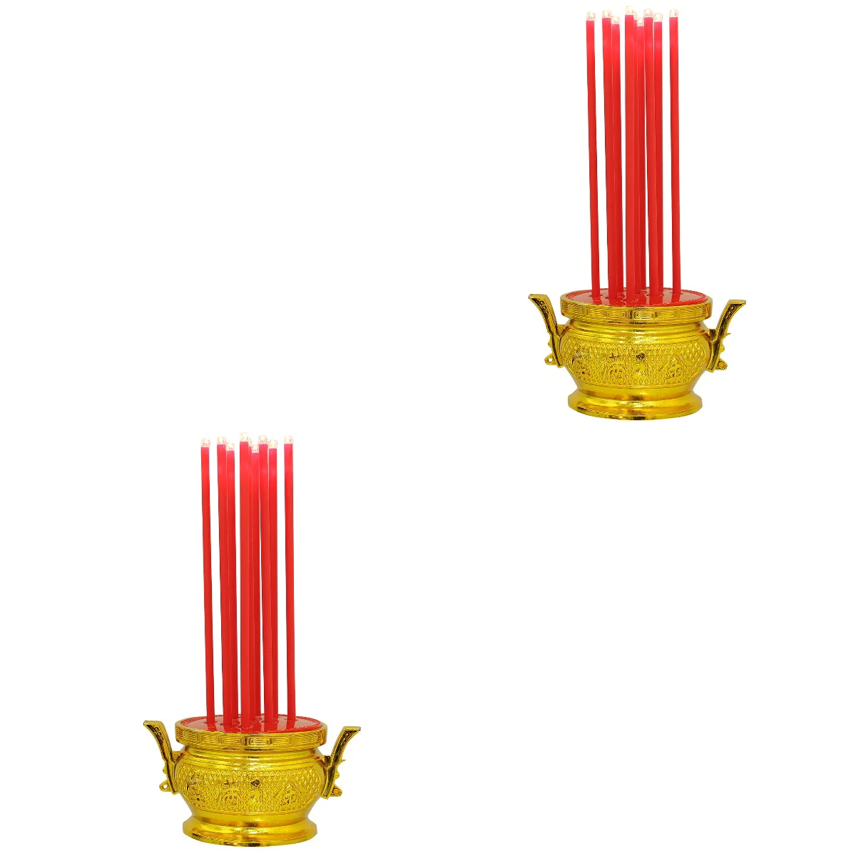 

Burner Led Censer Electronic Sacrifice Smokeless Offering Electric Portable Supplies Decoration Buddhistdesktop Reusable